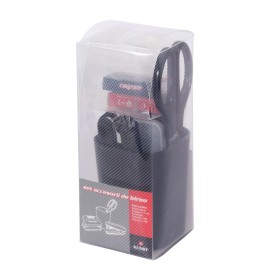 Set Birou Kunst suport pixuri,foarfeca 17 cm, capsator 10#,perforator, 2 cutii capse 10#