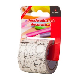 Banda adeziva decorativa Kunst Design 500x4.8 cm, tip Duct Tape