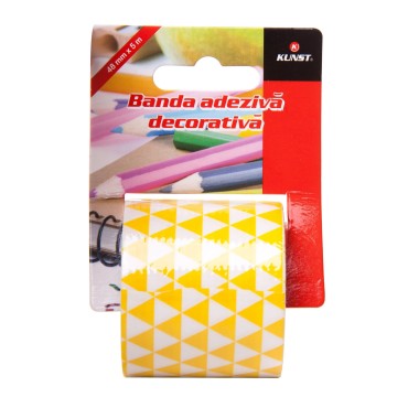 Banda adeziva decorativa Kunst Geometric 500x4.8 cm, tip Duct Tape