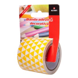 Banda adeziva decorativa Kunst Geometric 500x4.8 cm, tip Duct Tape