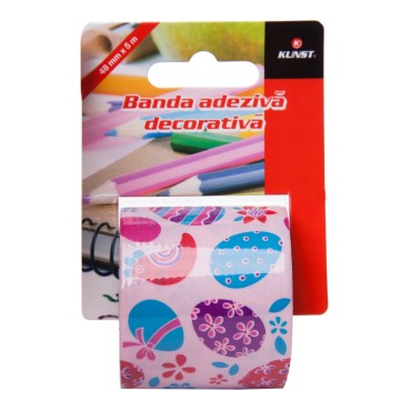 Banda adeziva decorativa Kunst sarbatori Pascale, tip Duct Tape