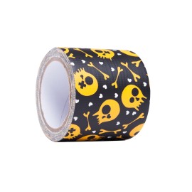 Banda adeziva decorativa Kunst Bones 500x4.8 cm, tip Duct Tape