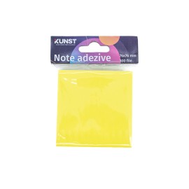 Note adezive KUNST, galben, 100 file