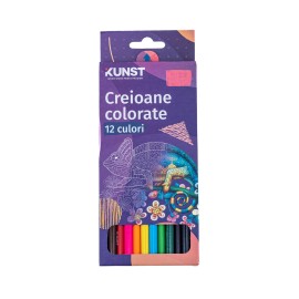 Set Creioane colorate KUNST, multicolor, 12buc