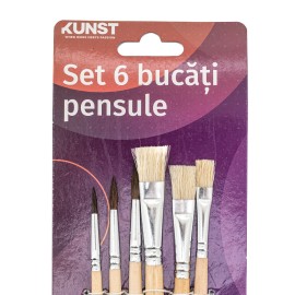 Set KUNST 6 Pensule, pentru pictat, diverse marimi