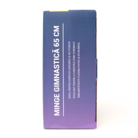 Minge Gimnastica Maxtar Fitness 65 cm, 0.92 kg, albastru