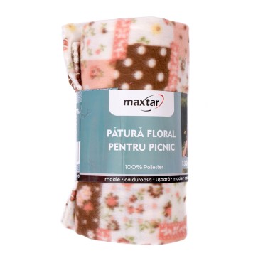 Patura fleece picnic Maxtar Floral 130 x 170 cm