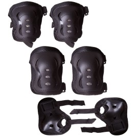 Set protectii Maxtar pentru coate, genunchi si brate, Negru, Marime M