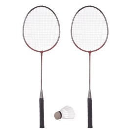 Set badminton Maxtar, Rosu/Negru, 80x20x4 cm