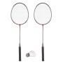 Set badminton Maxtar, Rosu/Negru, 80x20x4 cm