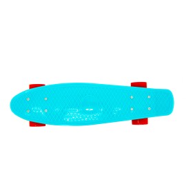 Skateboard Maxtar Chase, turcoaz cu rosu, 57x15 cm