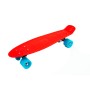 Skateboard Maxtar Chase, rosu cu turcoaz, 57x15 cm