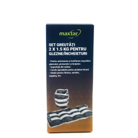 Set MAXTAR, greutati pentru glezna si incheietura, 2x 1.5 KG