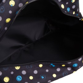 Geanta avion Lamonza Smiley Face Be Happy 36x29x14 cm, 0.48 kg, , atasabila la maner troler