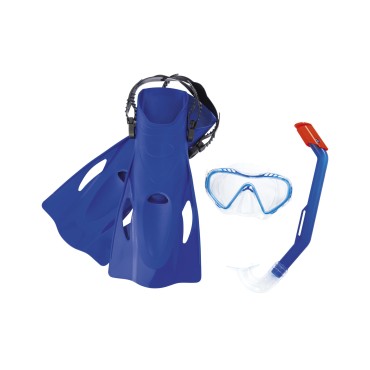 BESTWAY SET INOT MASCA+TUB+LABE FIREFISH 37-41, Albastru