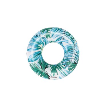 BESTWAY COLAC INOT GONFLABIL TROPICAL PAIMS 119 CM, Albastru