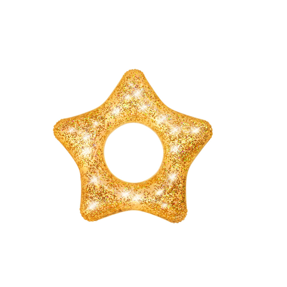BESTWAY COLAC GLITTER 91 CM, stea cu glitter Galben