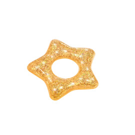 BESTWAY COLAC GLITTER 91 CM, stea cu glitter Galben