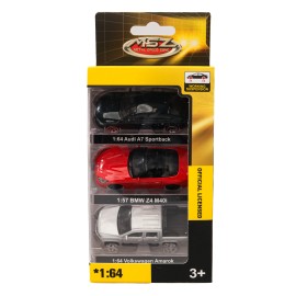 Set 3 masinute: Audi A7 Sportback/Volkswagen Amarok/BMW Z4 M40i 1:64/1:57
