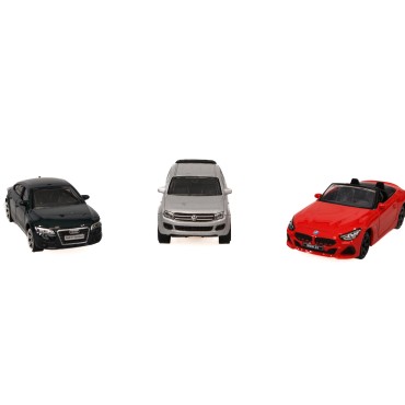 Set 3 masinute: Audi A7 Sportback/Volkswagen Amarok/BMW Z4 M40i 1:64/1:57