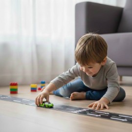 Set Masinuta MSZ Lamborghini Aventador  Roadster 1:64 si banda KUNST adeziva Trafic