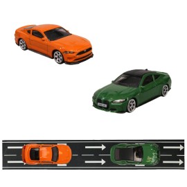 SET Masinuta Ford Mustang GT MSZ 2018, 1:64, BMW M4 MSZ 1:64 si banda KUNST adeziva Trafic