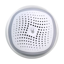 Lampa de veghe cu control tactil, difuzor bluetooth, ceas alarma, 16.5x12.5x12.5 cm, Lexium