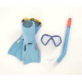 BESTWAY SET INOT MASCA+TUB+LABE GALAPAGOS 34-37, Albastru