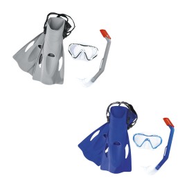 BESTWAY SET INOT MASCA+TUB+LABE FIREFISH 37-41, Albastru