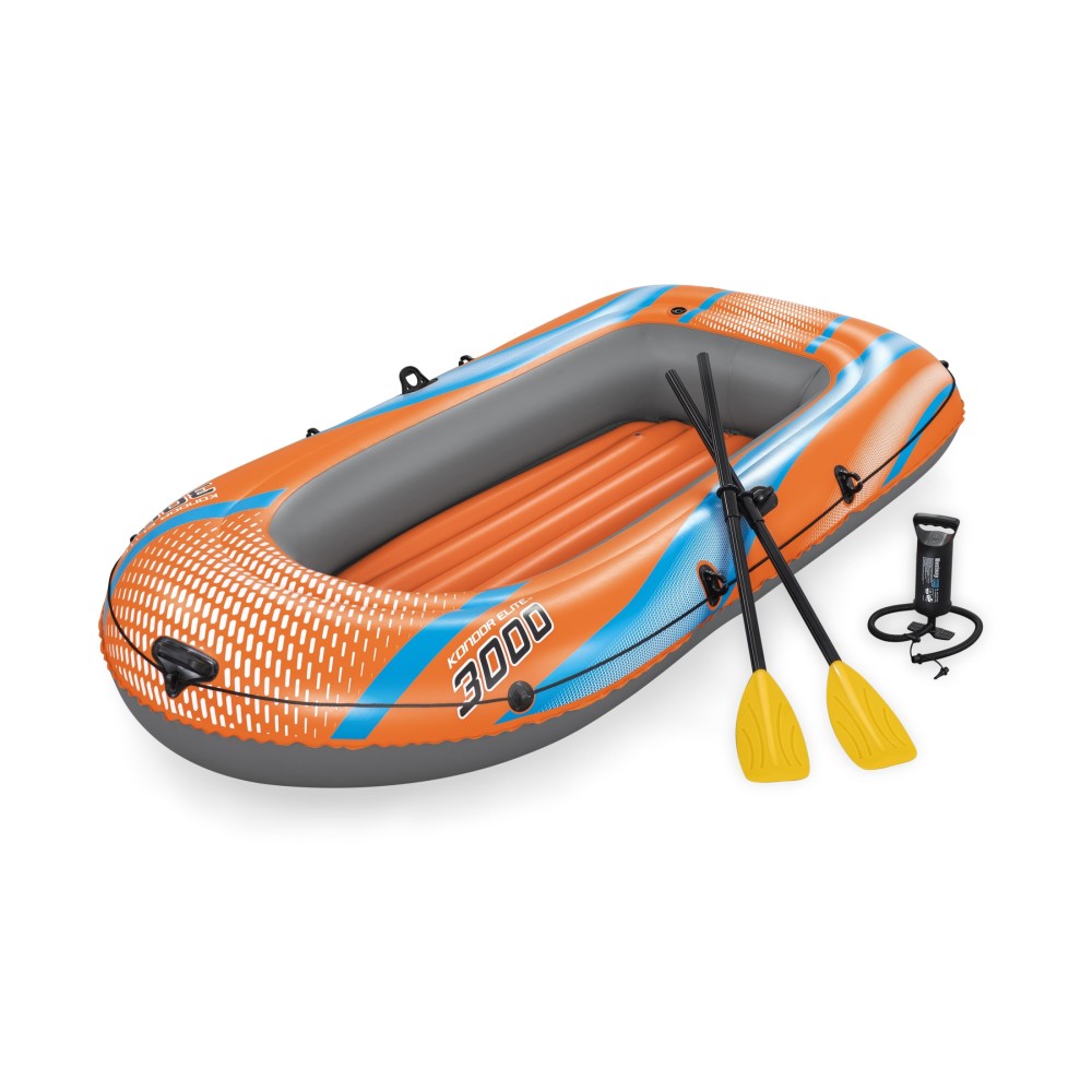 BESTWAY SET BARCA GONFLABILA KONDOR ELITE 3000 246X122 CM