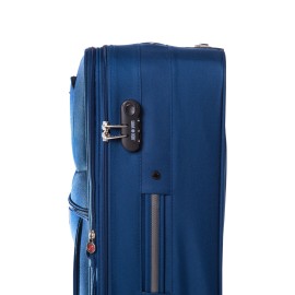 Troler Atlanta 64x41x24 cm, 3.30 kg, extensibil 30%, albastru