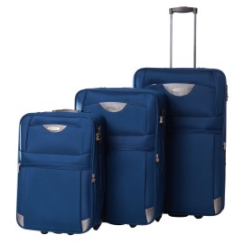 Troler Atlanta 64x41x24 cm, 3.30 kg, extensibil 30%, albastru