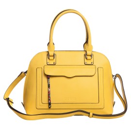 Geanta dama Amber Model 1, 30x23x12 cm, galbena