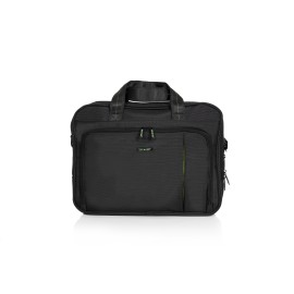 Geanta laptop 15 inch Crest 41x31x12 cm, negru / verde