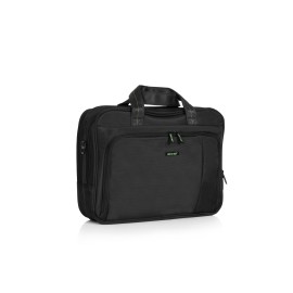 Geanta laptop 15 inch Crest 41x31x12 cm, negru / verde