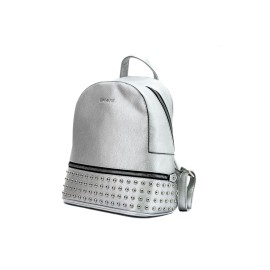 Rucsac dama Lamonza Xena argintiu 26x11x31 cm