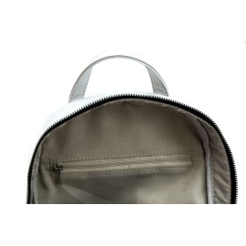 Rucsac dama Lamonza Xena argintiu 26x11x31 cm