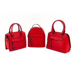 Geanta dama Lamonza Amber nr.2 26x26x11 cm, 600 gr, rosie