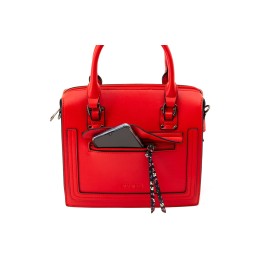 Geanta dama Lamonza Amber nr.2 26x26x11 cm, 600 gr, rosie