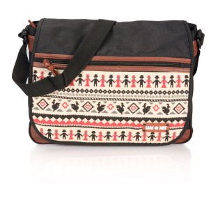 Geanta umar Maya 36x12x29 cm, 300 gr, negru / maro