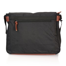 Geanta umar Maya 36x12x29 cm, 300 gr, negru / maro