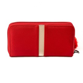 LAMONZA PORTOFEL DE DAMA OFELIA ROSU 20X11X2.5 CM