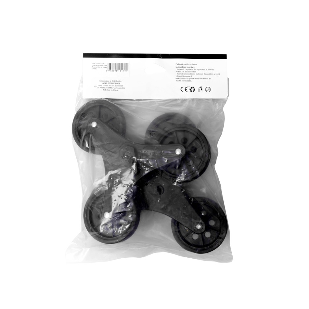 SET 2 BUC ROTI TRIPLE * 9.5 CM REZERVA PENTRU CARUCIOR DE PI