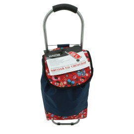 SACOSA PIATA 28 L CU CARUCIOR ALBASTRU