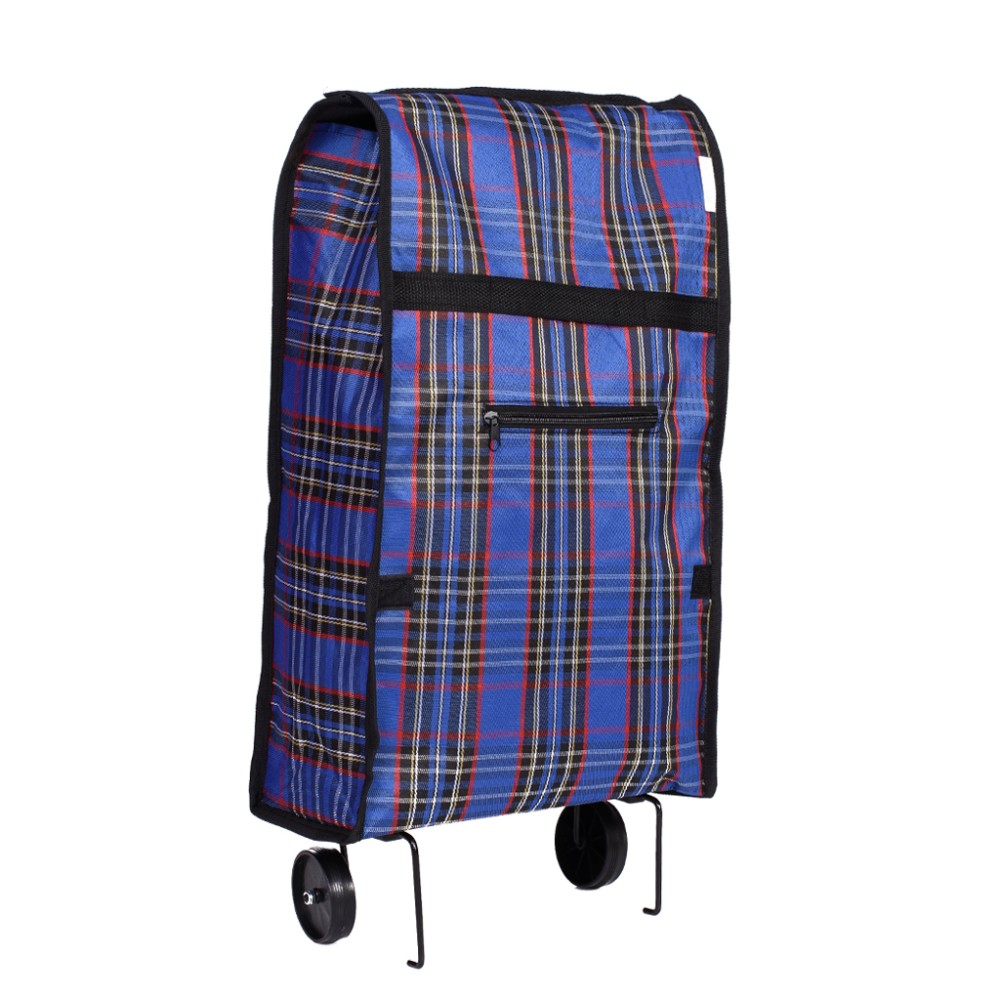 SACOSA DE PIATA CU ROTI 25 L ALBASTRU NEGRU