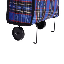 SACOSA DE PIATA CU ROTI 25 L ALBASTRU NEGRU